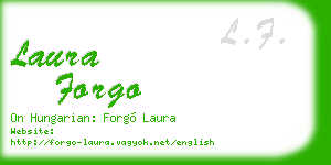 laura forgo business card